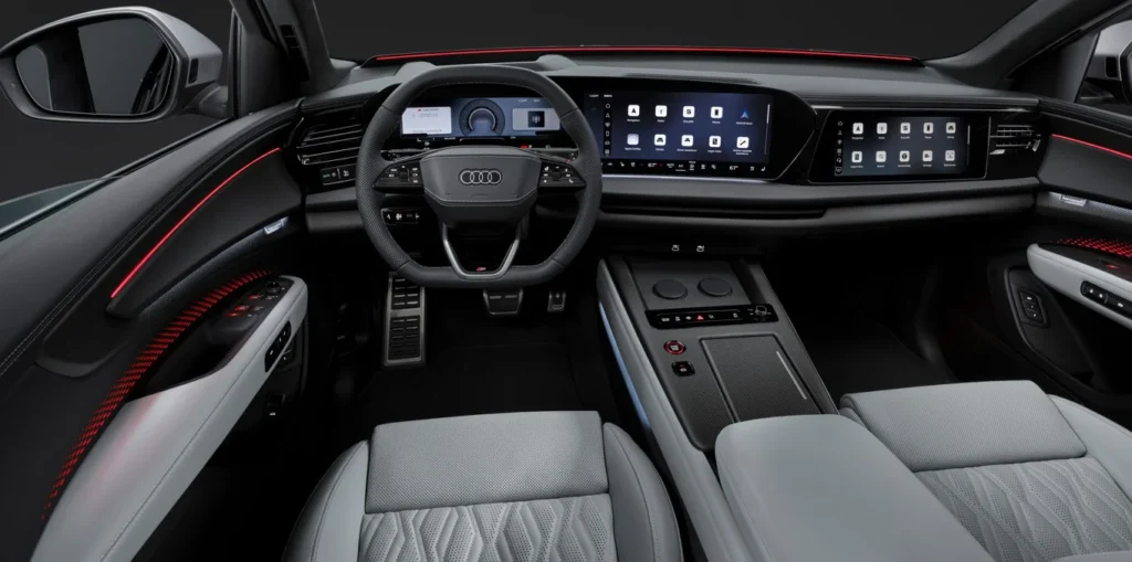 Audi Q9 interior reveal previews Audi’s new luxury SUV with Quattro, leather seats, powered doors and a massive panoramic roof