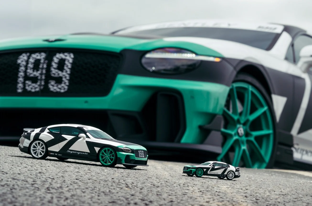Bentley Supersports FULL SEND model cars arrive with racing livery, Travis Pastrana styling and detailed scale replicas of Bentley’s wildest coupe