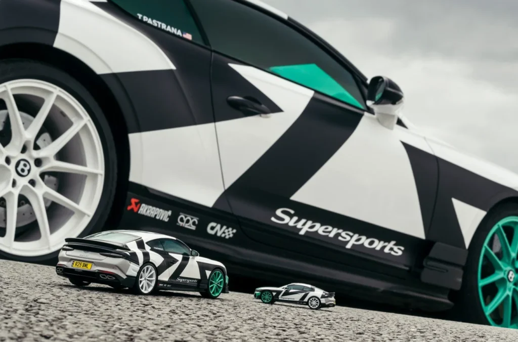 Bentley Supersports FULL SEND model cars arrive with racing livery, Travis Pastrana styling and detailed scale replicas of Bentley’s wildest coupe