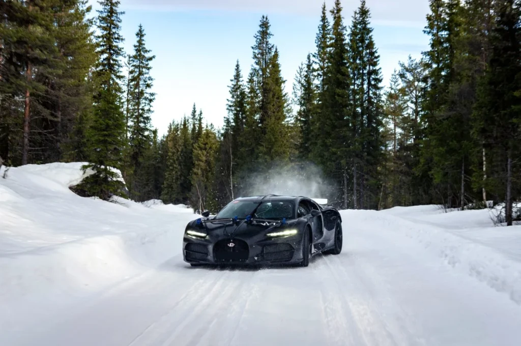 Bugatti Tourbillon undergoes extreme winter testing in Sweden as the Hybrid V16 hypercar tackles snow, ice and low-grip driving