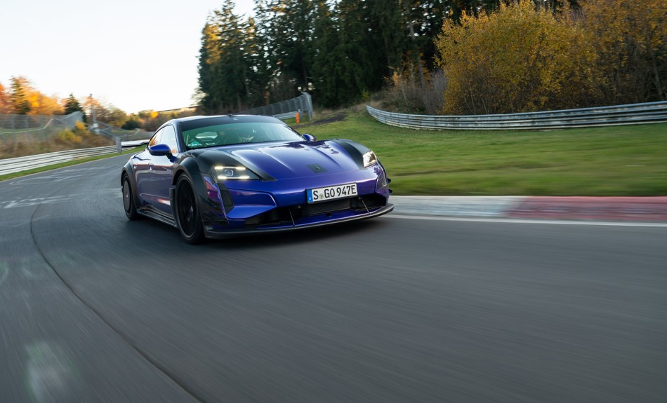 Porsche Taycan Turbo GT resets the Nürburgring EV record with Manthey Kit upgrades, track-focused aerodynamics and more downforce