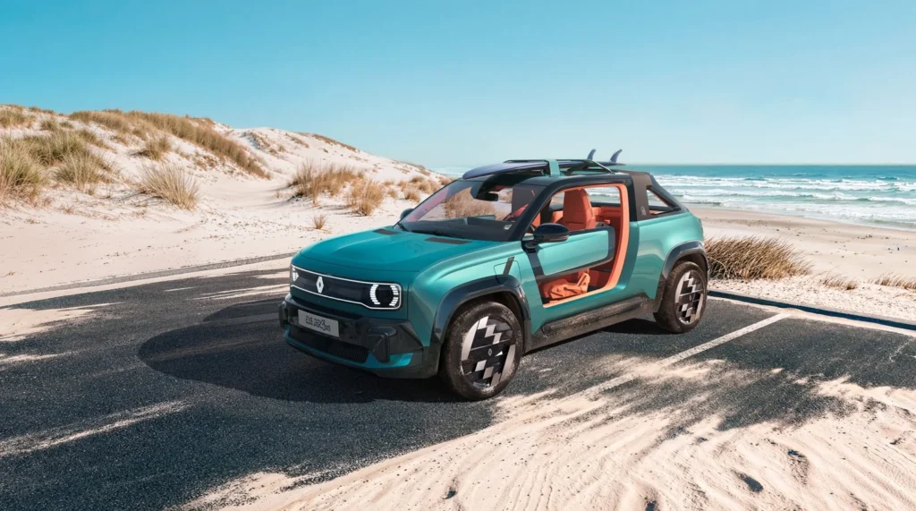 Renault 4 JP4x4 Concept debuts as an electric SUV with all-wheel drive, beach buggy styling and retro Renault 4 design cues