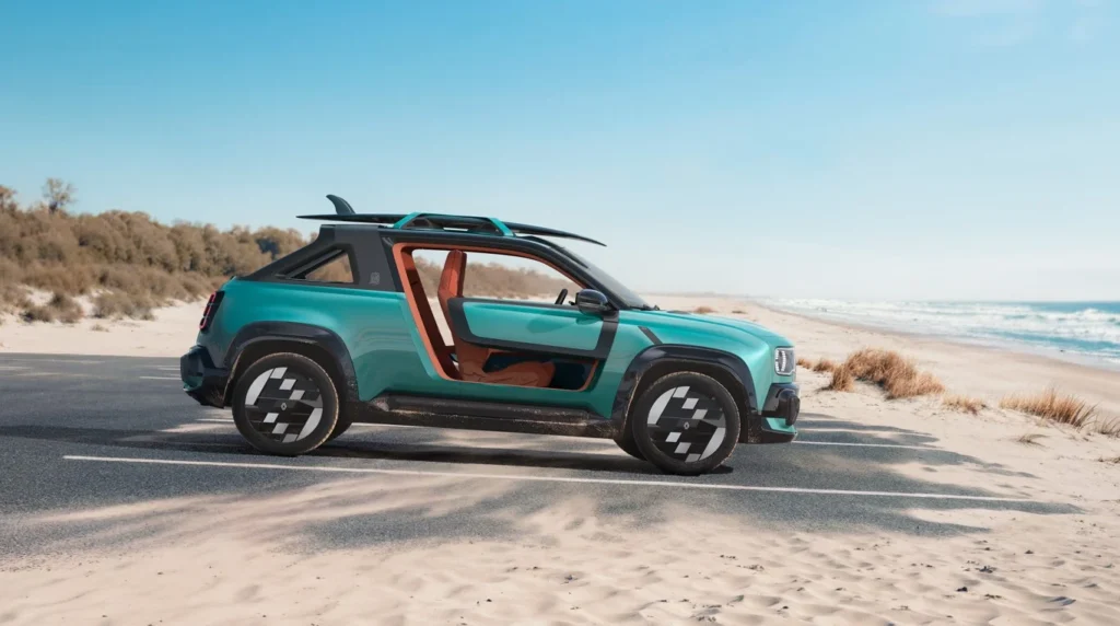 Renault 4 JP4x4 Concept debuts as an electric SUV with all-wheel drive, beach buggy styling and retro Renault 4 design cues