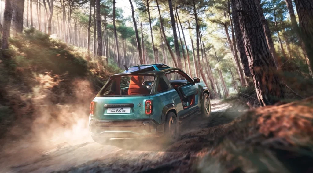 Renault 4 JP4x4 Concept debuts as an electric SUV with all-wheel drive, beach buggy styling and retro Renault 4 design cues