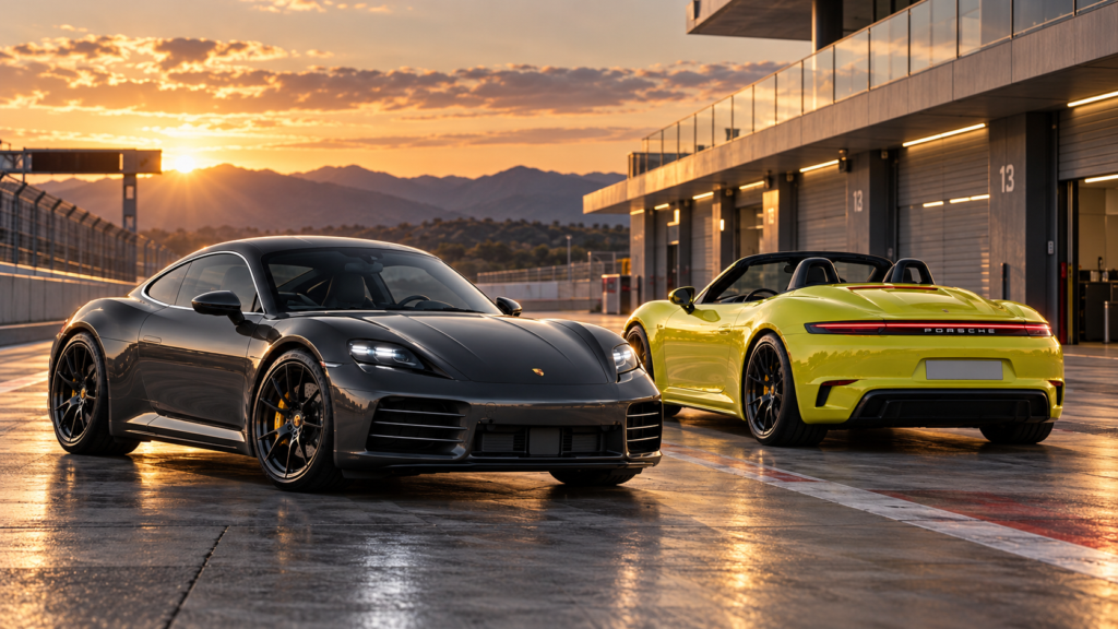 Electric Porsche 718 Boxster and Cayman renders preview the likely design, battery layout and expected 2027 introduction.